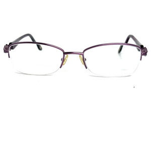 Bulova Avignon Lilac Purple Metal Half Rim‎ Eyeglasses Frames 52-18 135 20538